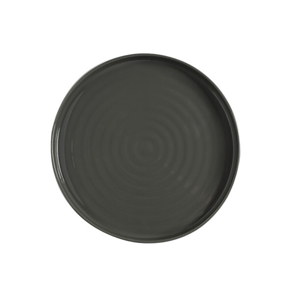 Plat pla 25 cm gris fosc Artesa Gris