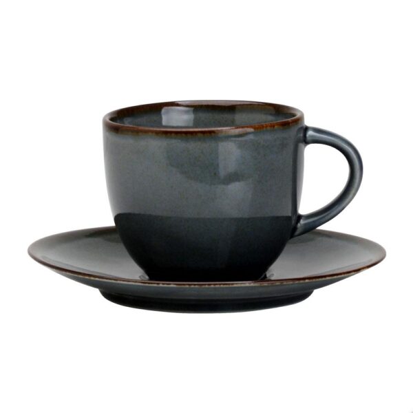 Tassa de te amb plat gris