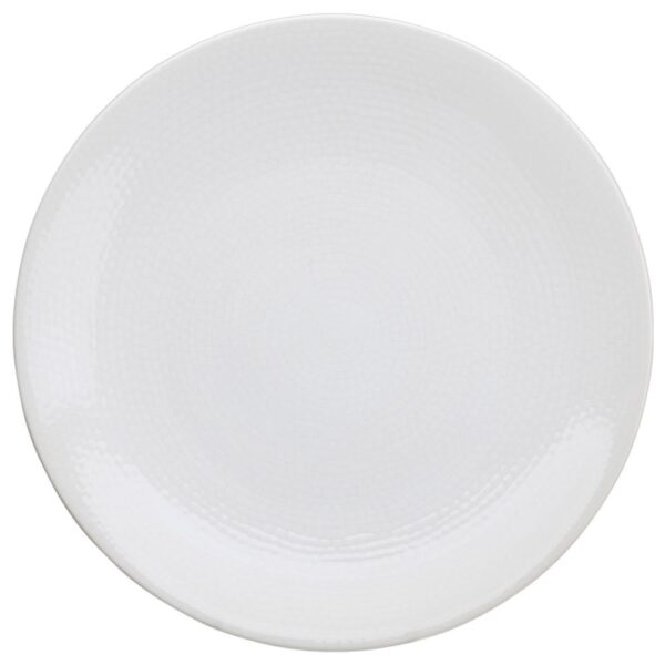 Plata rodona trencadís blanc