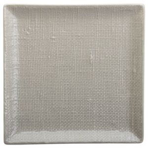 Plat gran quadrat teixit cru