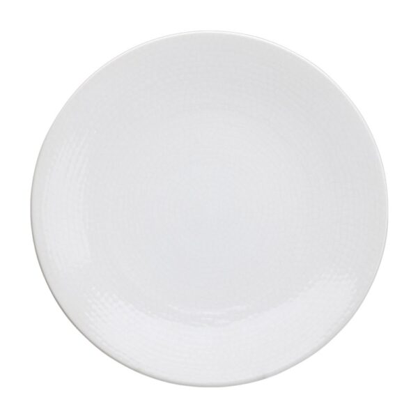 Plat pla trencadís blanc